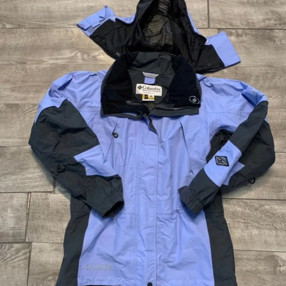 Columbia Snowboarding Skiing Blue Waterproof Women's Winter Parka Jacket Medium